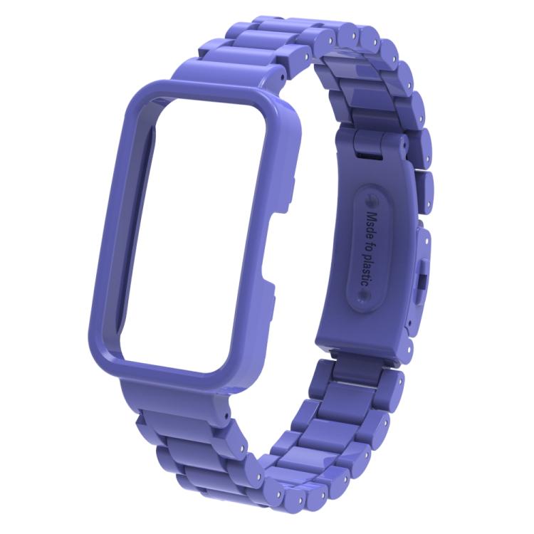 For Huawei Band  8 / 9 / 10 Watch Frame Integrated Three Beads Plastic Watch Band