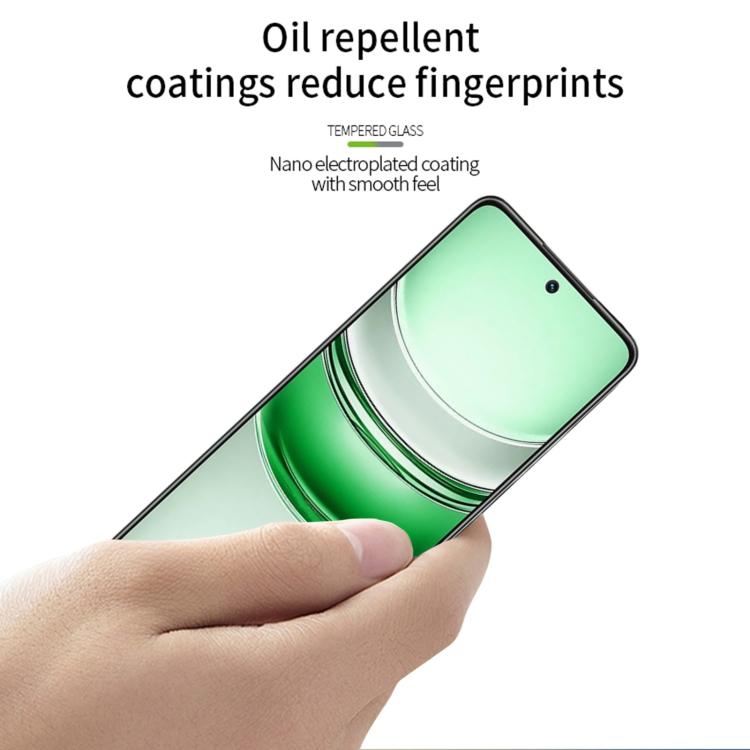 For Realme 14x MOFI 9H 3D Explosion-proof Curved Screen Tempered Glass Film - Black