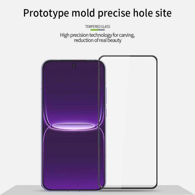For Realme Neo8 Unlock MOFI 9H 3D Explosion-proof Curved Screen Tempered Glass Film - Black