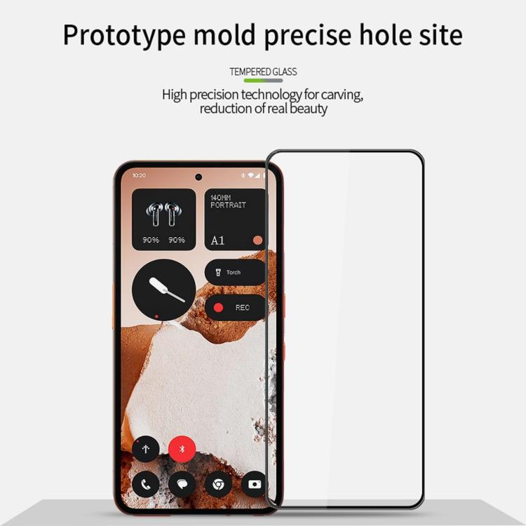 For Nothing CMF Phone 2 Pro MOFI 9H 3D Explosion-proof Curved Screen Tempered Glass Film - Black