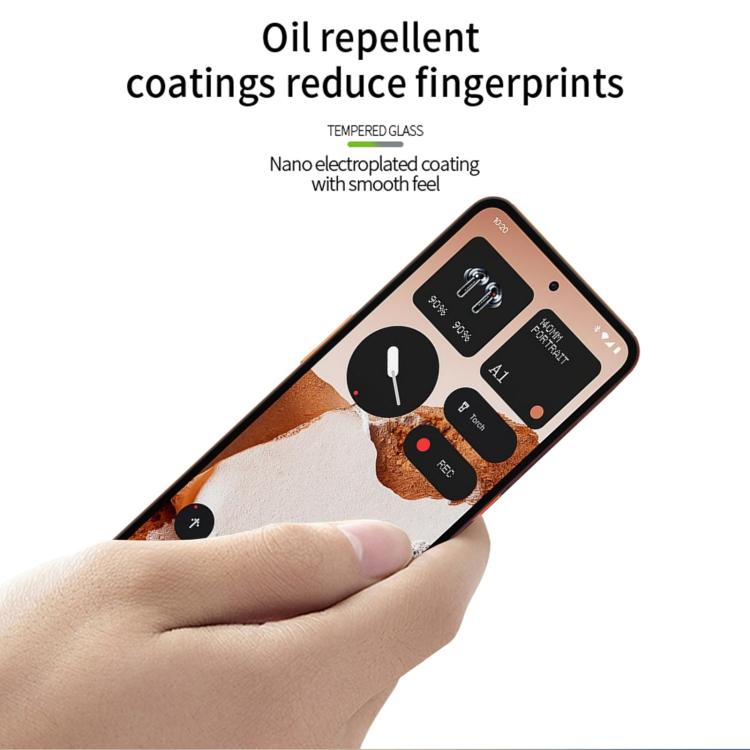 For Nothing CMF Phone 2 Pro MOFI 9H 3D Explosion-proof Curved Screen Tempered Glass Film - Black