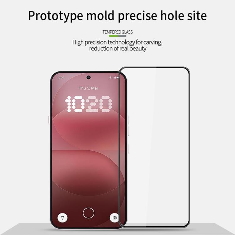 For Nothing Phone 4a Pro MOFI 9H 3D Explosion-proof Curved Screen Tempered Glass Film - Black