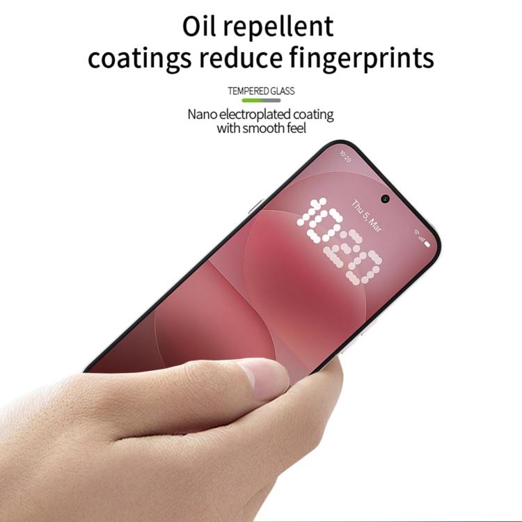 For Nothing Phone 4a Pro MOFI 9H 3D Explosion-proof Curved Screen Tempered Glass Film - Black