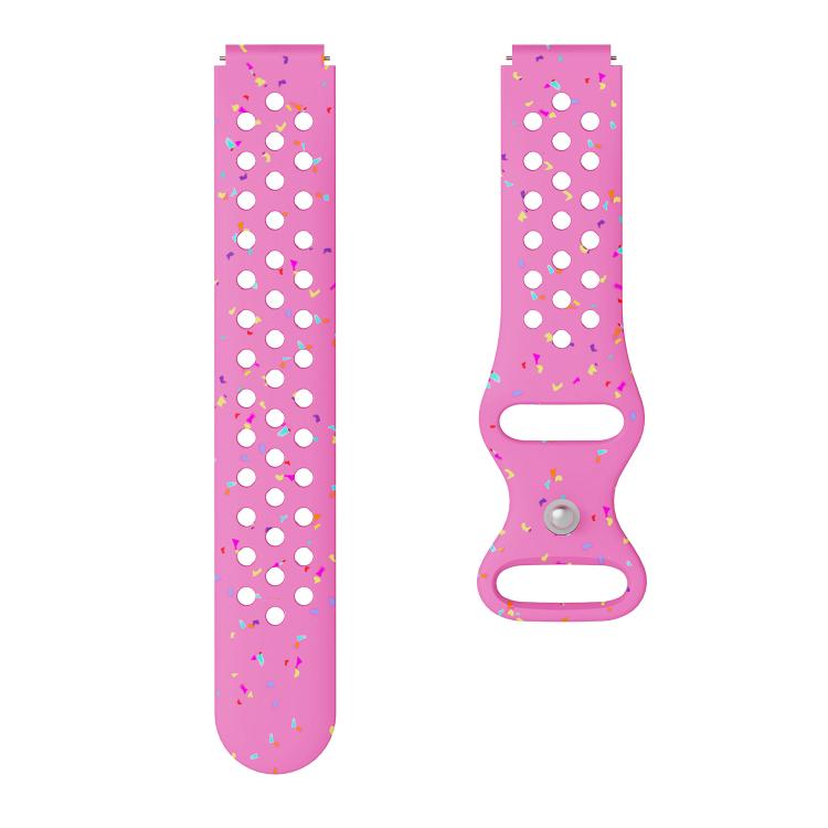 18mm Eco-Friendly Granular Colorful Dots Silicone Watch Band