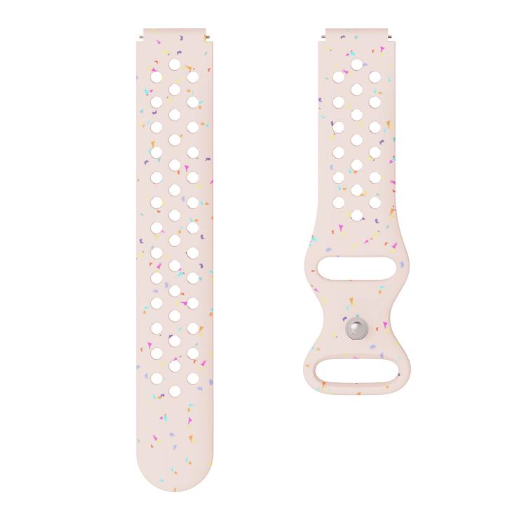 18mm Eco-Friendly Granular Colorful Dots Silicone Watch Band