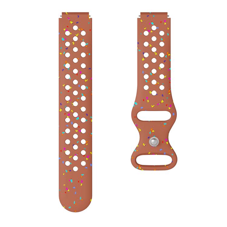 18mm Eco-Friendly Granular Colorful Dots Silicone Watch Band