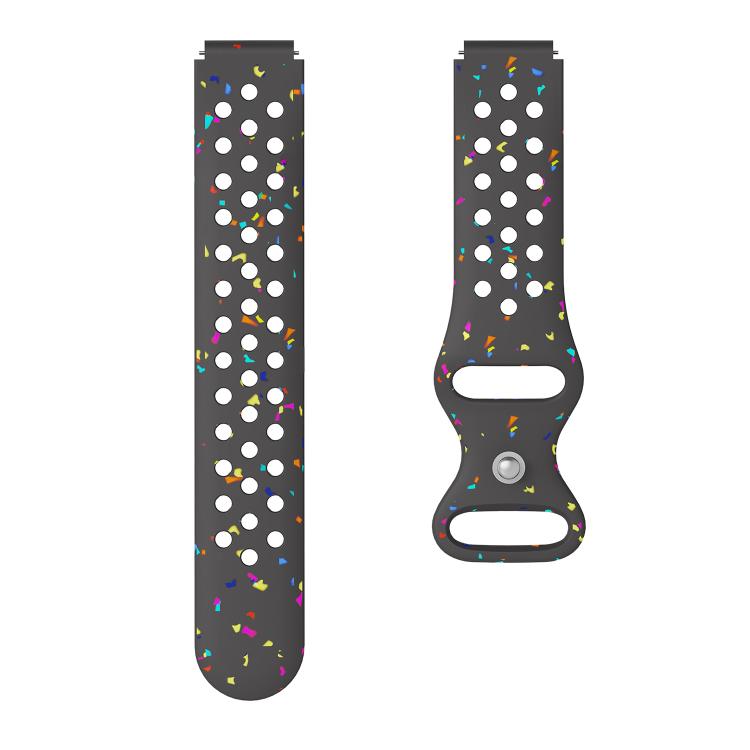 18mm Eco-Friendly Granular Colorful Dots Silicone Watch Band