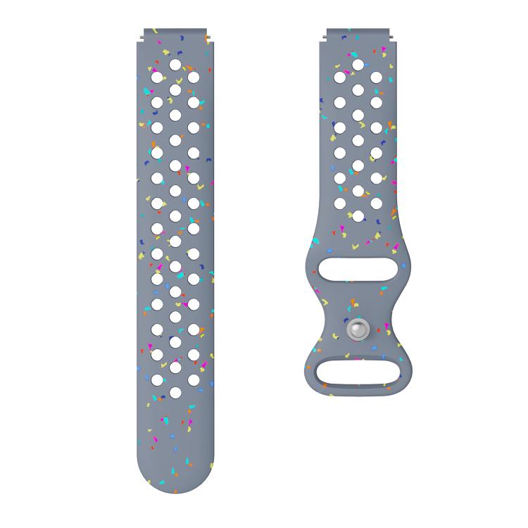 18mm Eco-Friendly Granular Colorful Dots Silicone Watch Band