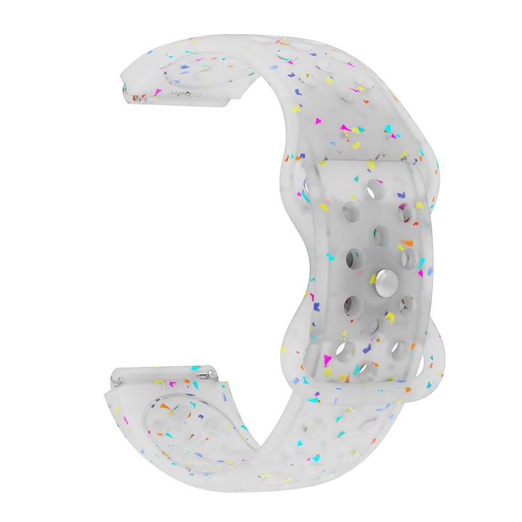 18mm Eco-Friendly Granular Colorful Dots Silicone Watch Band