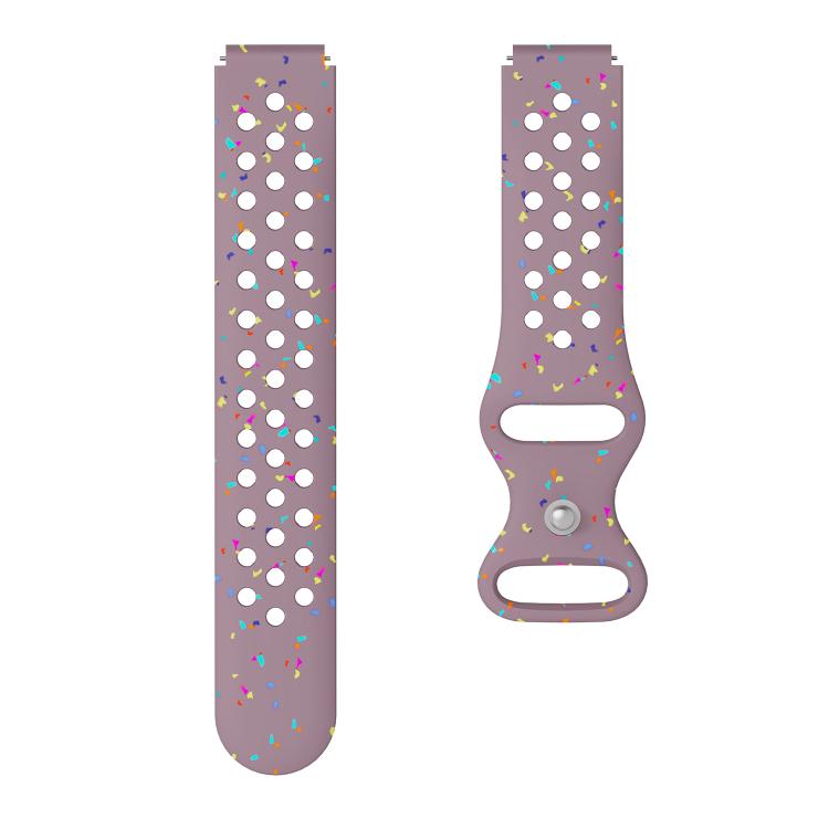 18mm Eco-Friendly Granular Colorful Dots Silicone Watch Band