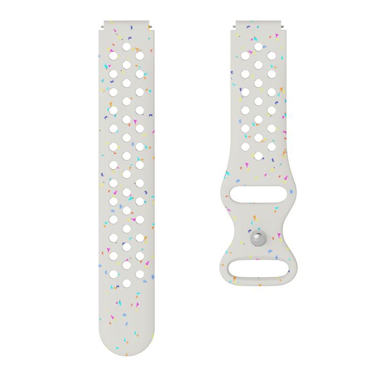 18mm Eco-Friendly Granular Colorful Dots Silicone Watch Band