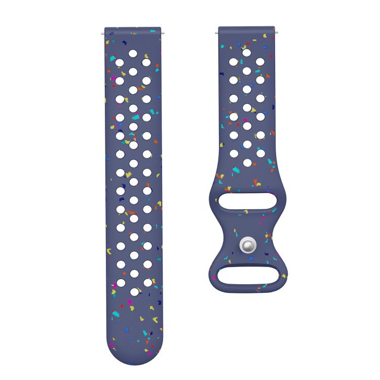 20mm Eco-Friendly Granular Colorful Dots Silicone Watch Band