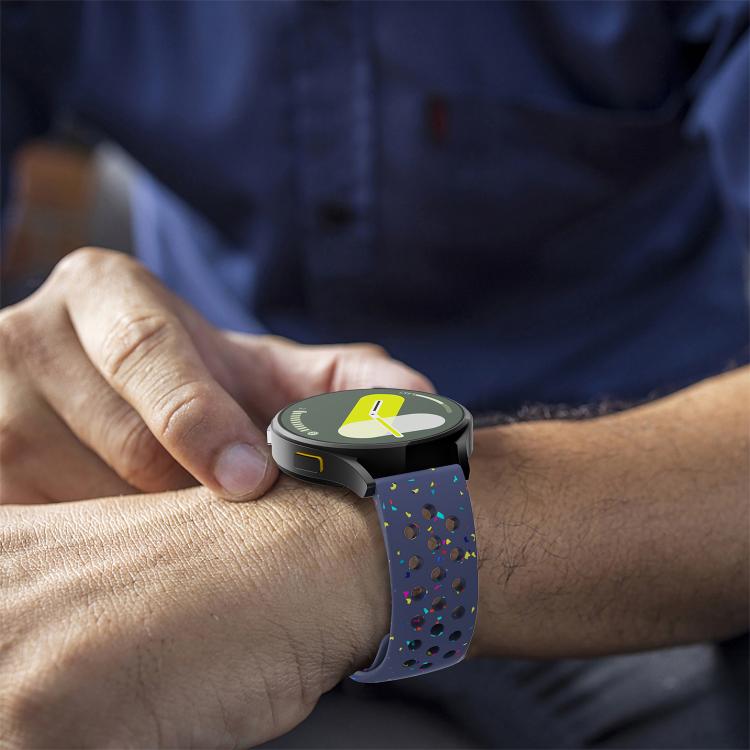 20mm Eco-Friendly Granular Colorful Dots Silicone Watch Band