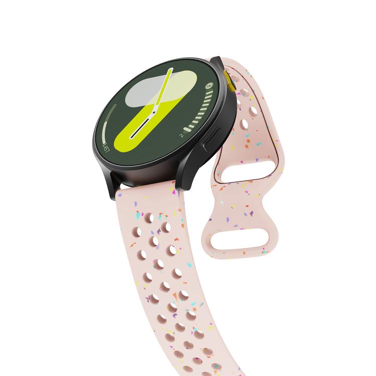 20mm Eco-Friendly Granular Colorful Dots Silicone Watch Band