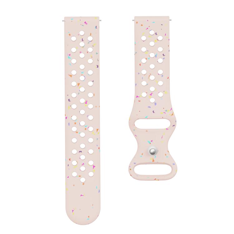 20mm Eco-Friendly Granular Colorful Dots Silicone Watch Band