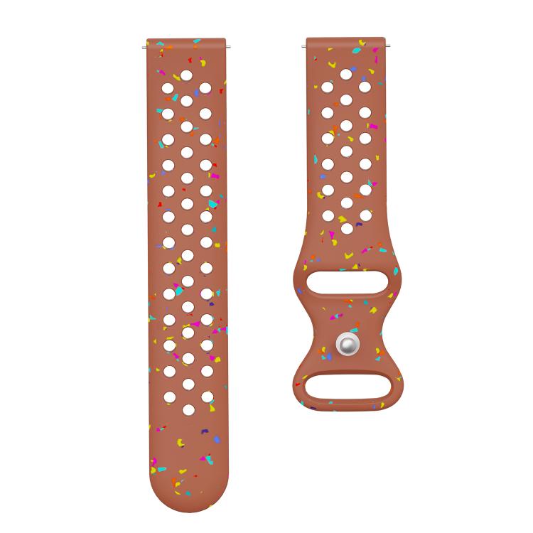 20mm Eco-Friendly Granular Colorful Dots Silicone Watch Band