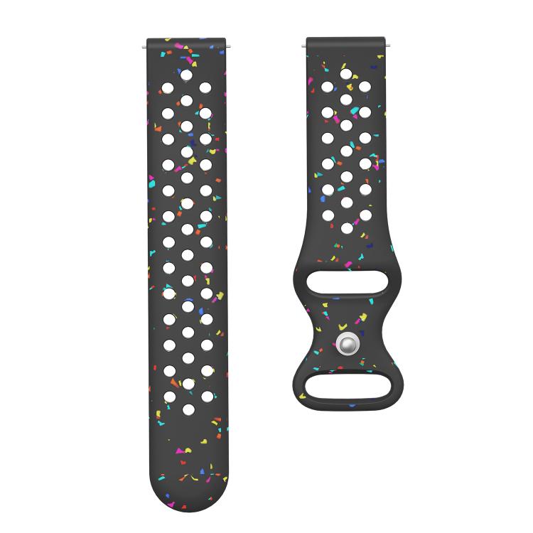 20mm Eco-Friendly Granular Colorful Dots Silicone Watch Band