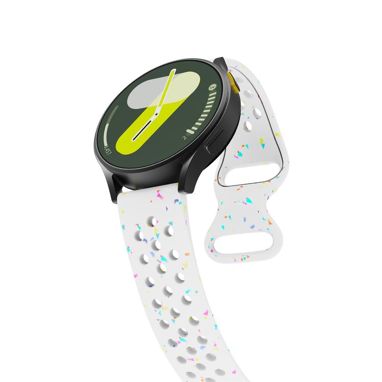20mm Eco-Friendly Granular Colorful Dots Silicone Watch Band