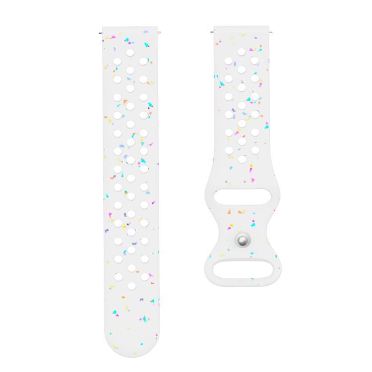 20mm Eco-Friendly Granular Colorful Dots Silicone Watch Band