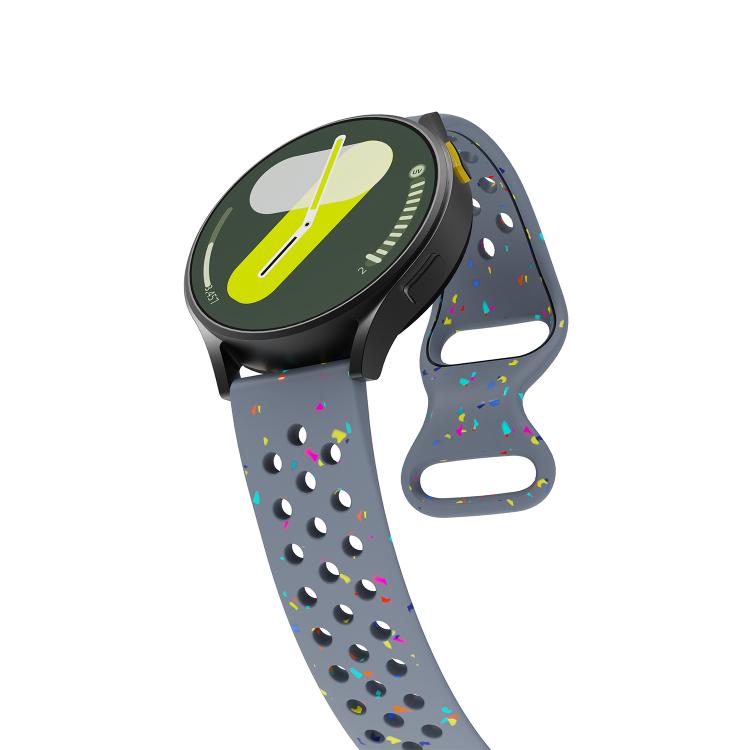 20mm Eco-Friendly Granular Colorful Dots Silicone Watch Band