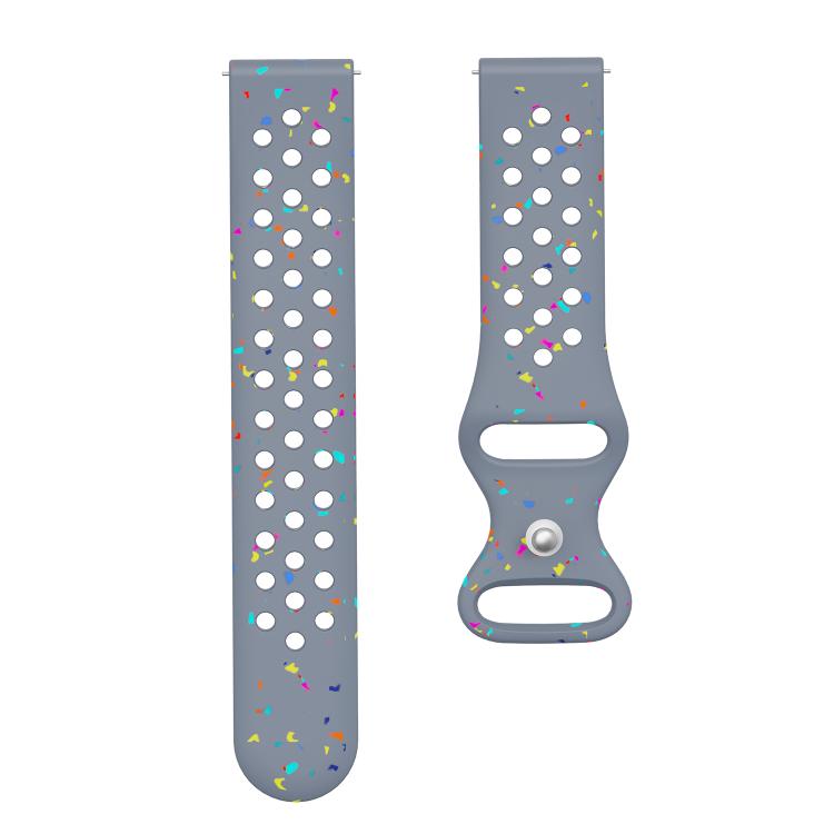 20mm Eco-Friendly Granular Colorful Dots Silicone Watch Band