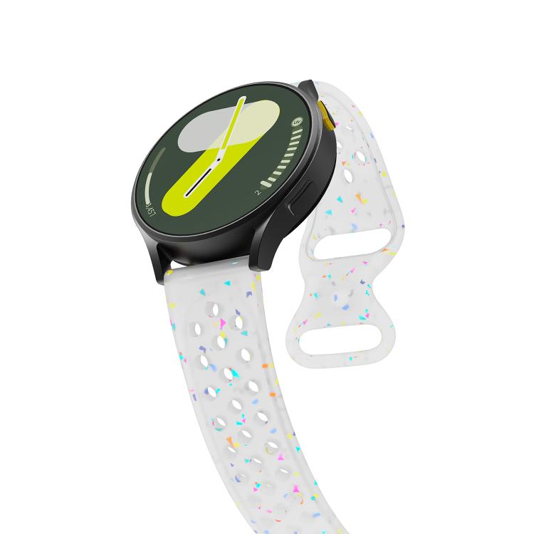 20mm Eco-Friendly Granular Colorful Dots Silicone Watch Band