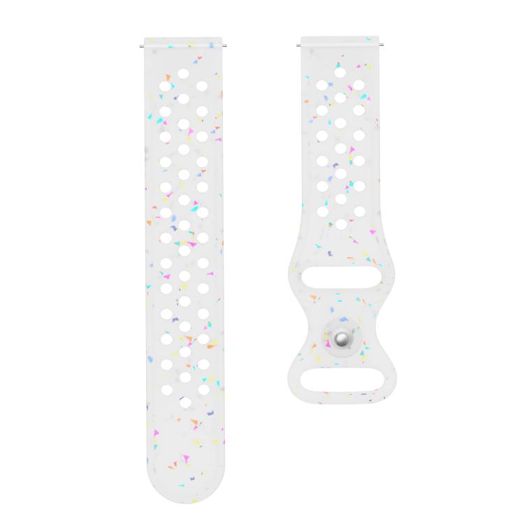 20mm Eco-Friendly Granular Colorful Dots Silicone Watch Band