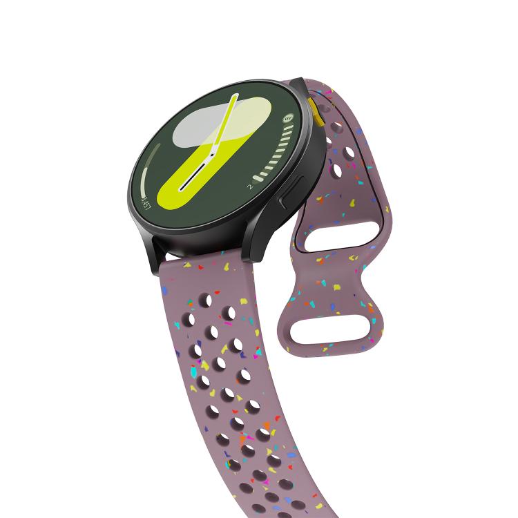 20mm Eco-Friendly Granular Colorful Dots Silicone Watch Band