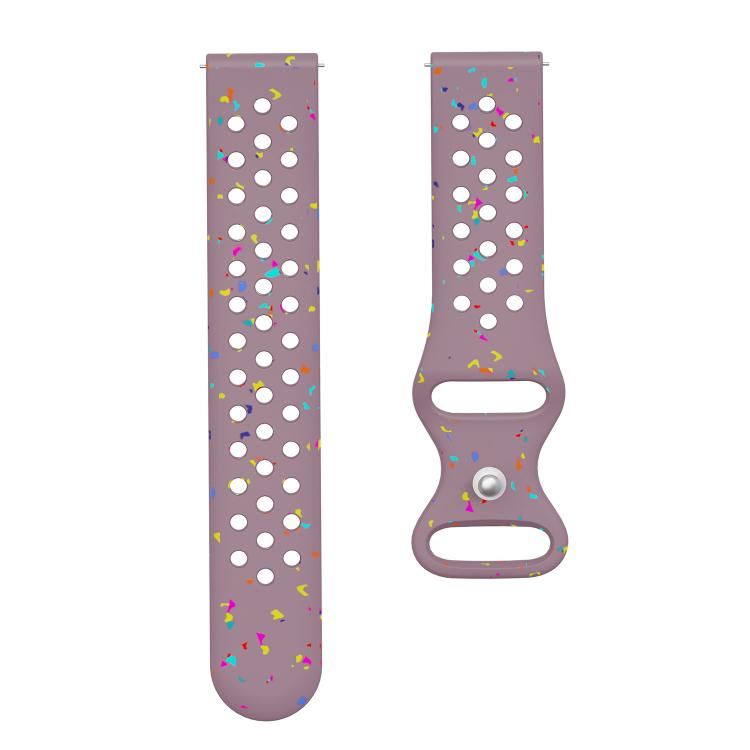 20mm Eco-Friendly Granular Colorful Dots Silicone Watch Band