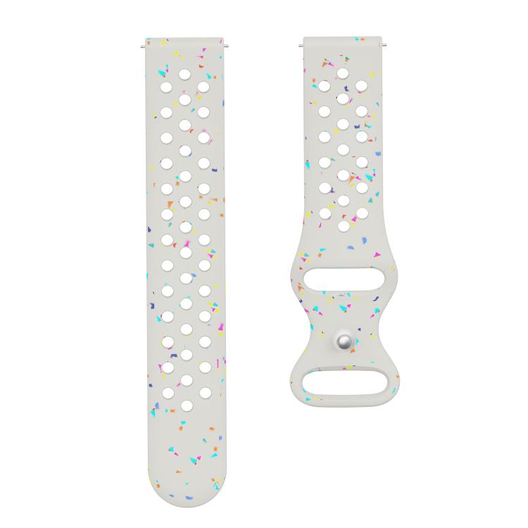 20mm Eco-Friendly Granular Colorful Dots Silicone Watch Band
