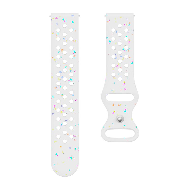 22mm Eco-Friendly Granular Colorful Dots Silicone Watch Band