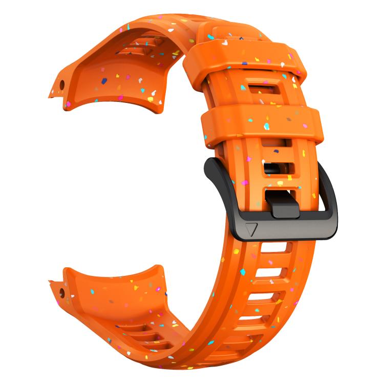 For Garmin Instinct 3 AMOLED / Solar 45mm Eco-Friendly Granular Colorful Dots Silicone Watch Band