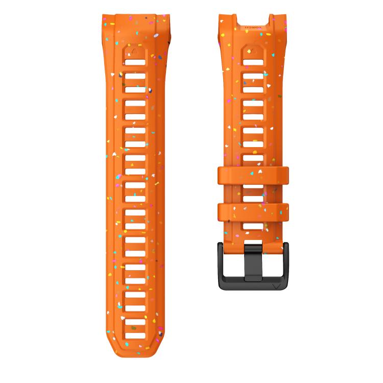 For Garmin Instinct 3 AMOLED / Solar 45mm Eco-Friendly Granular Colorful Dots Silicone Watch Band