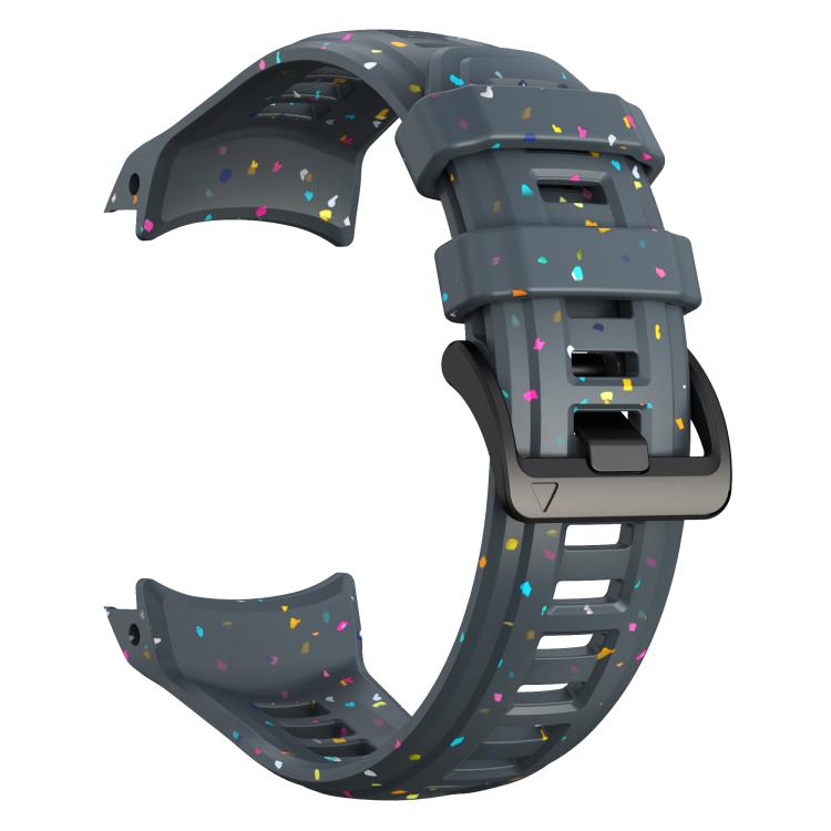 For Garmin Instinct 3 AMOLED / Solar 45mm Eco-Friendly Granular Colorful Dots Silicone Watch Band