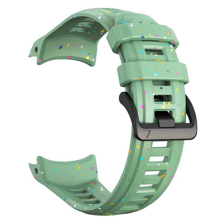 For Garmin Instinct 3 AMOLED / Solar 45mm Eco-Friendly Granular Colorful Dots Silicone Watch Band