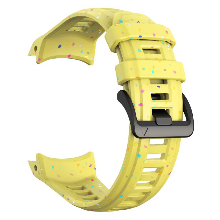 For Garmin Instinct 3 AMOLED / Solar 45mm Eco-Friendly Granular Colorful Dots Silicone Watch Band