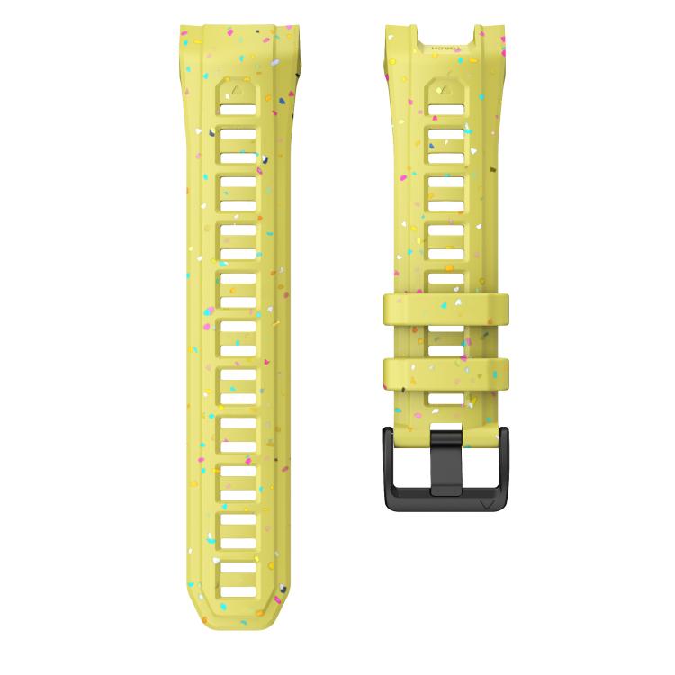 For Garmin Instinct 3 AMOLED / Solar 45mm Eco-Friendly Granular Colorful Dots Silicone Watch Band