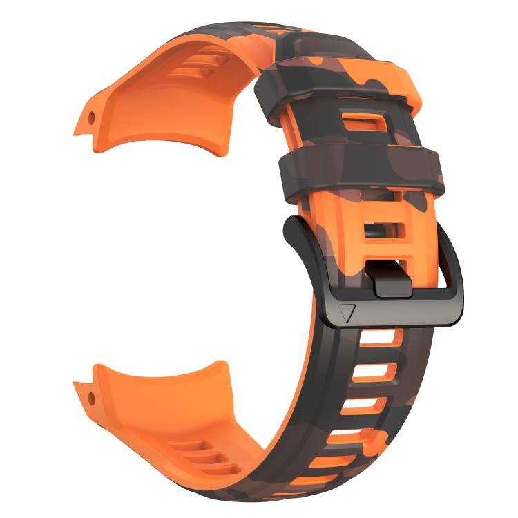 For Garmin Instinct 3 AMOLED / Solar 45mm Camouflage Printed Silicone Watch Band