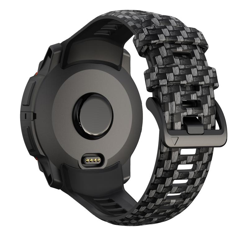 For Garmin Instinct 3 AMOLED / Solar 45mm Camouflage Printed Silicone Watch Band
