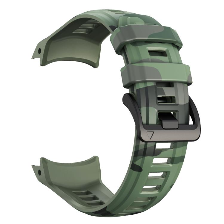 For Garmin Instinct 3 AMOLED / Solar 50mm Camouflage Printed Silicone Watch Band