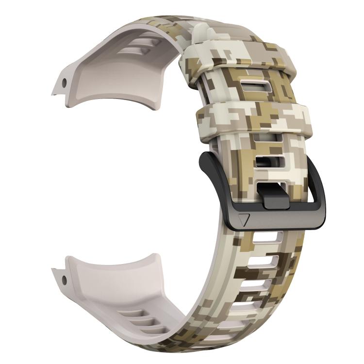 For Garmin Instinct 3 AMOLED / Solar 50mm Camouflage Printed Silicone Watch Band