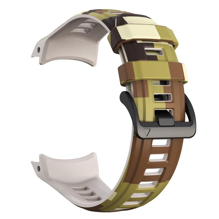 For Garmin Instinct 3 AMOLED / Solar 50mm Camouflage Printed Silicone Watch Band