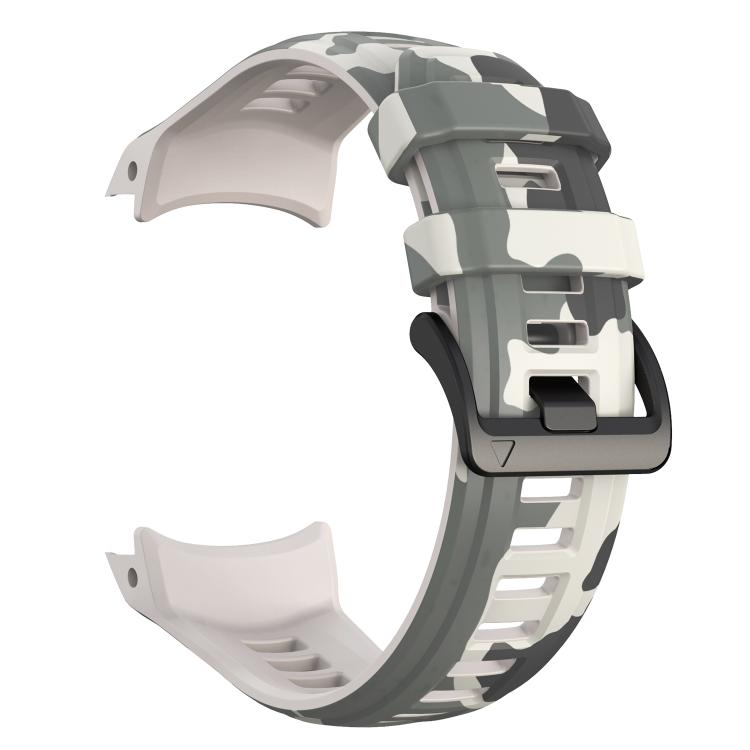 For Garmin Instinct 3 AMOLED / Solar 50mm Camouflage Printed Silicone Watch Band