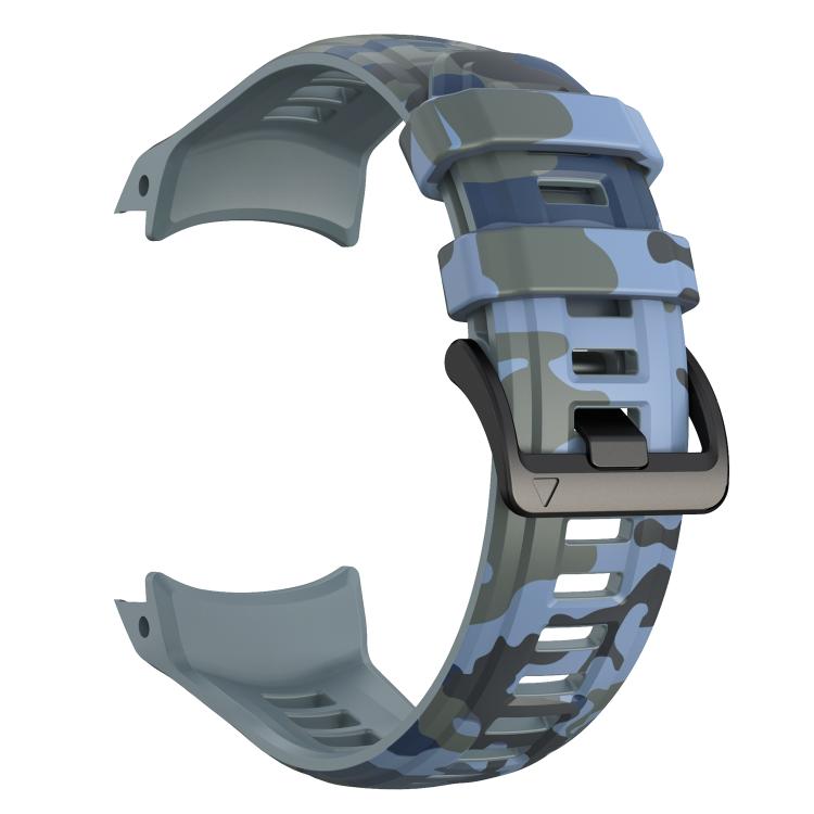 For Garmin Instinct 3 AMOLED / Solar 50mm Camouflage Printed Silicone Watch Band