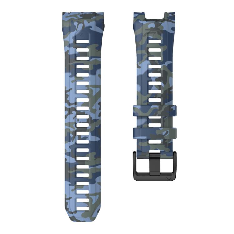 For Garmin Instinct 3 AMOLED / Solar 50mm Camouflage Printed Silicone Watch Band