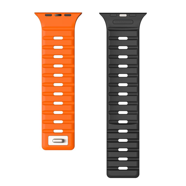 For Apple Watch 46mm / 49mm / 45mm / 44mm Norman Magnetic Silicone Watch Band