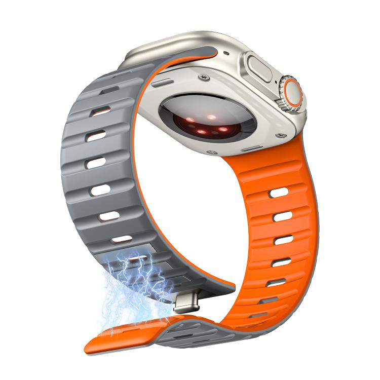 For Apple Watch 42mm / 41mm / 40mm / 38mm Norman Magnetic Silicone Watch Band