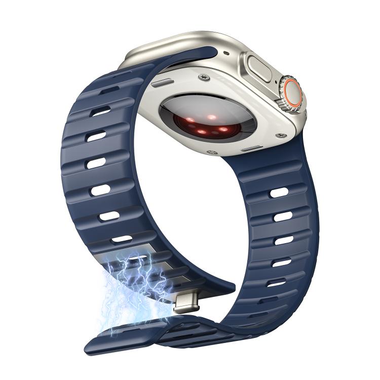 For Apple Watch 42mm / 41mm / 40mm / 38mm Norman Magnetic Silicone Watch Band