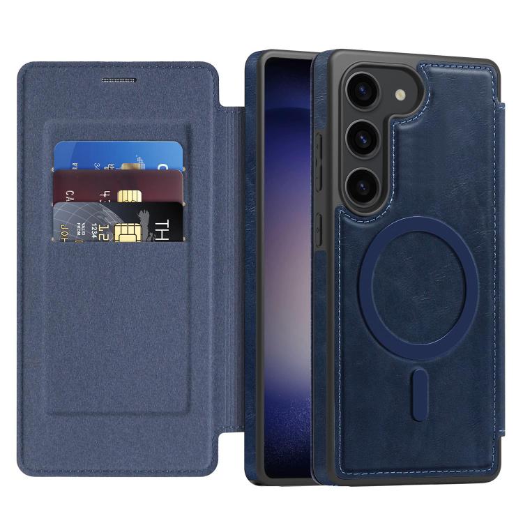 For Samsung Galaxy S23+ 5G Linton MagSafe Leather Phone Case