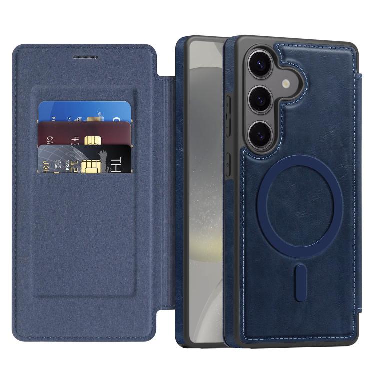 For Samsung Galaxy S24 5G Linton MagSafe Leather Phone Case